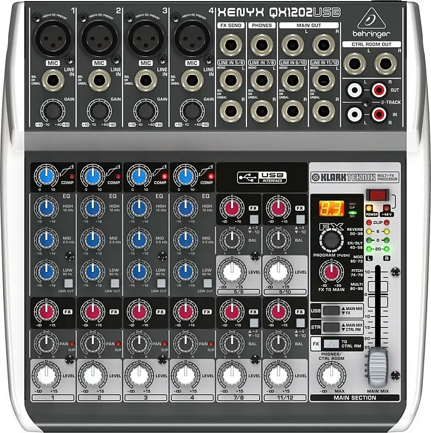 Behringer XENYX QX1202 USB Mixningsbord