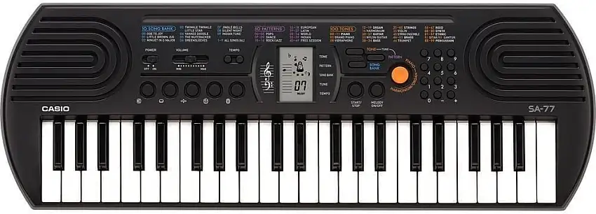 Casio SA 77 Tangentbord för barn Black