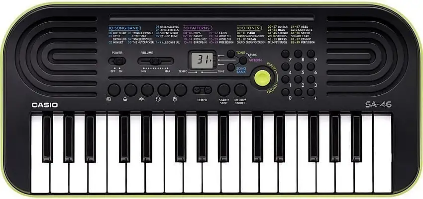 Casio SA-46 Tangentbord för barn Black