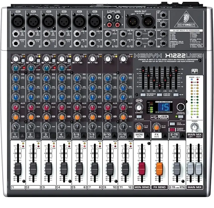Behringer XENYX X 1222 USB Mixningsbord