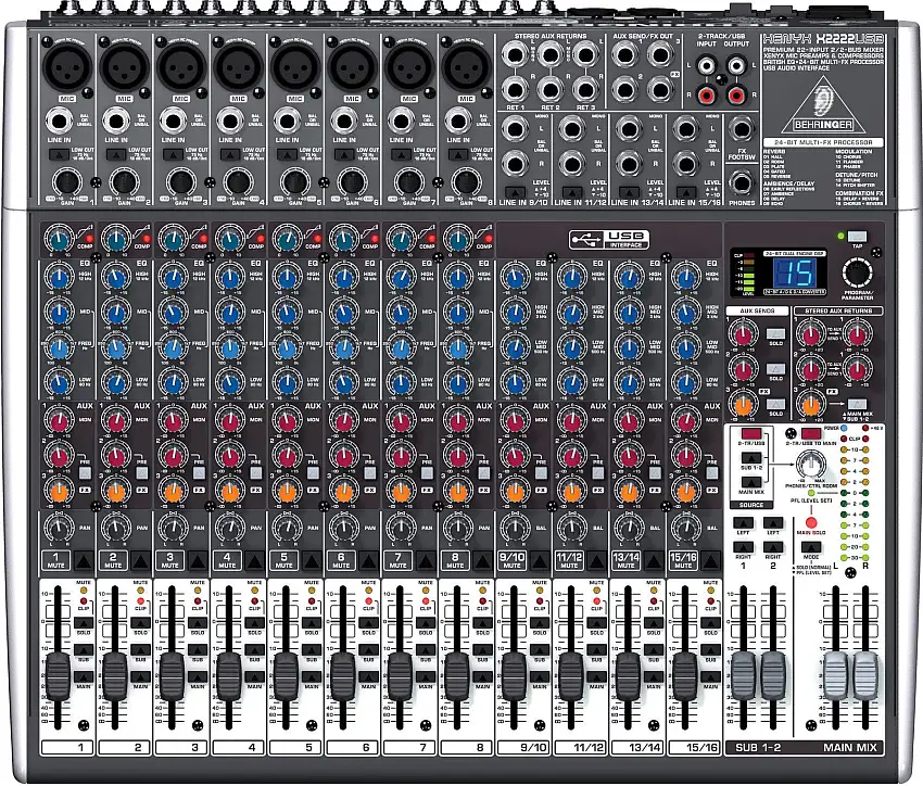 Behringer XENYX X 2222 USB Mixningsbord