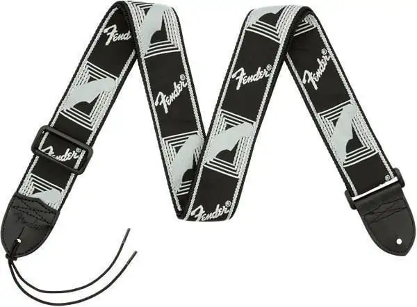 Fender 2'' Monogrammed Black/Light Grey/Dark Grey Gitarrband i textil