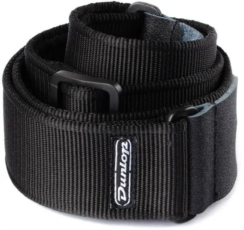 Dunlop D38 Black Gitarrband i textil