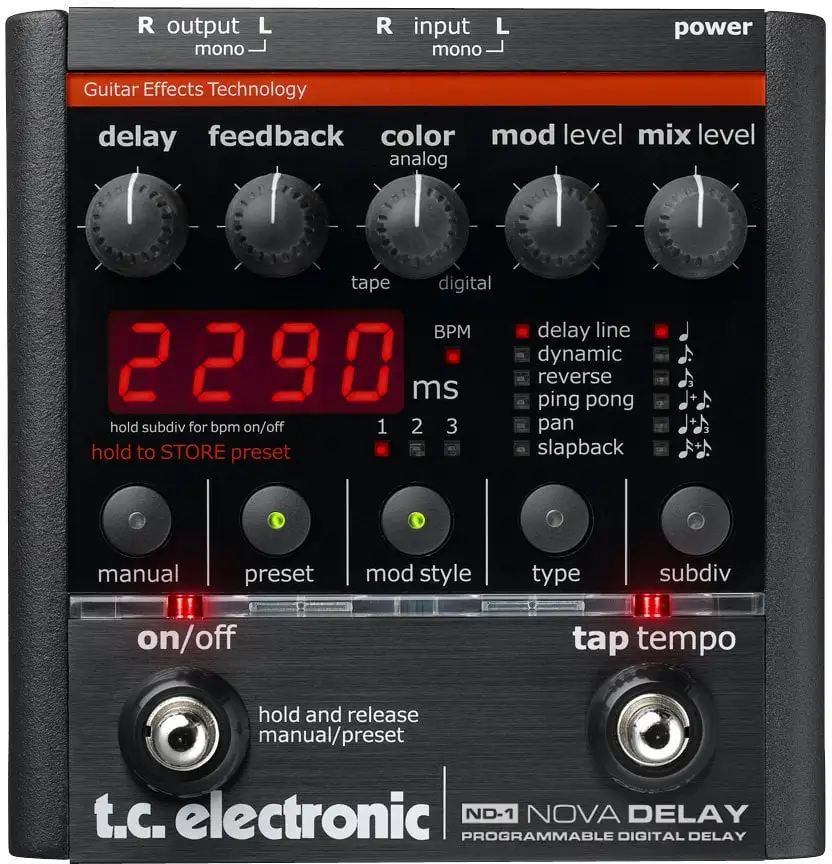 TC Electronic ND-1 Nova Delay Gitarreffekt