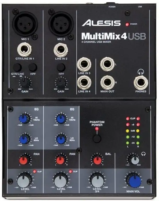 Alesis MULTIMIX 4 USB Mixningsbord