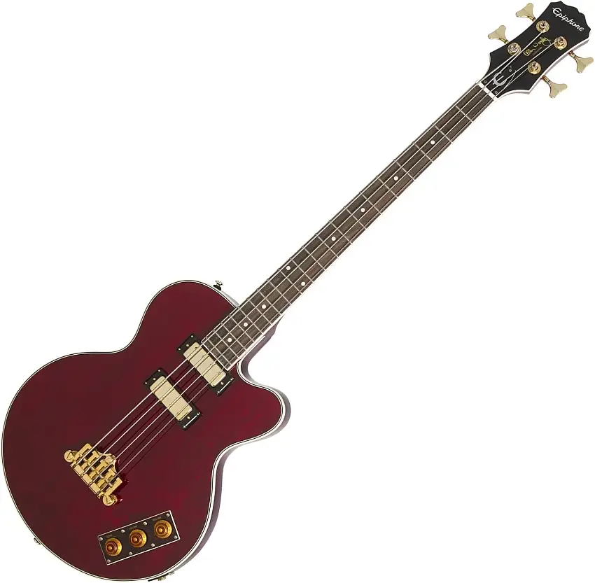 Epiphone Allen Woody Rumblekat WR Wine Red 4-strängad basgitarr