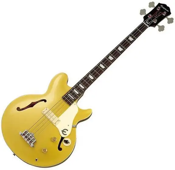 Epiphone Jack Casady Metallic Gold 4-strängad basgitarr