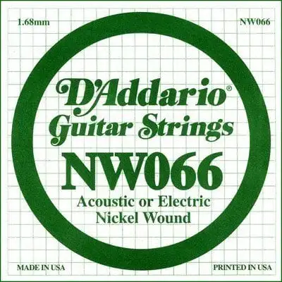 D'Addario Single XL 066 Enkel gitarrsträng