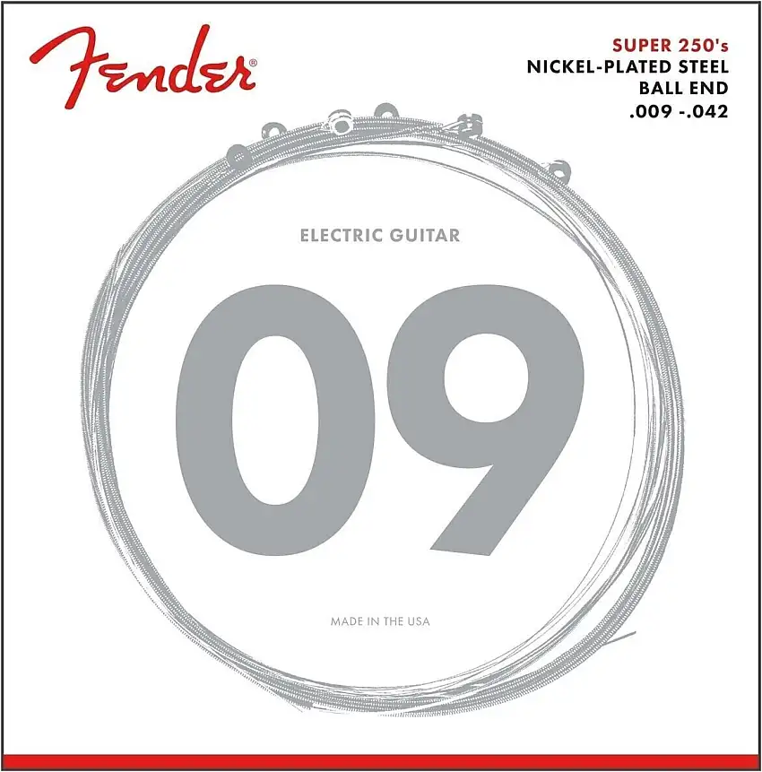 Fender Super Nickel Plated Steel 250L E-gitarrsträngar