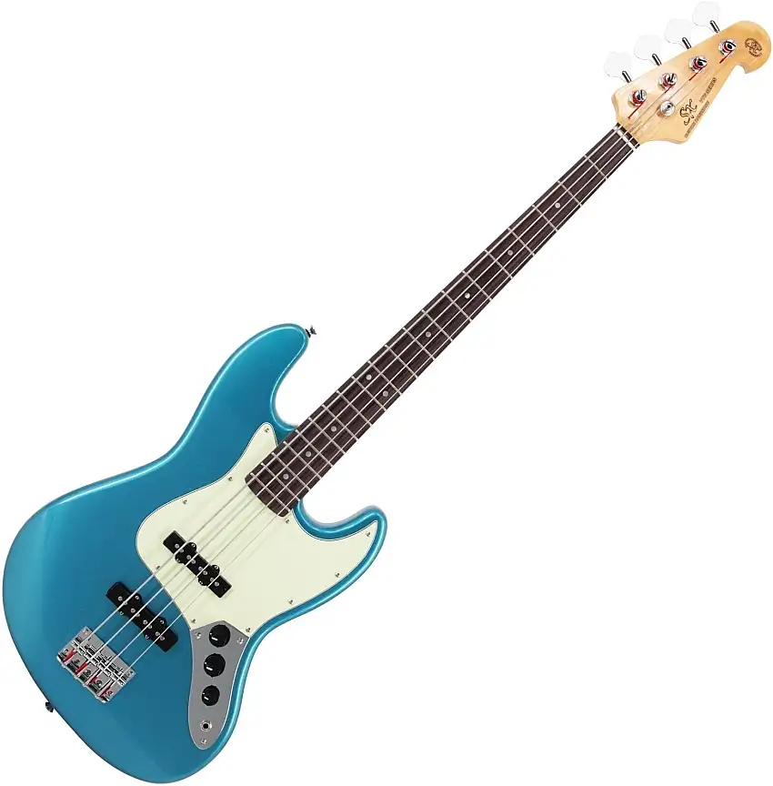 SX SJB62-LPB Lake Placid Blue 4-strängad basgitarr
