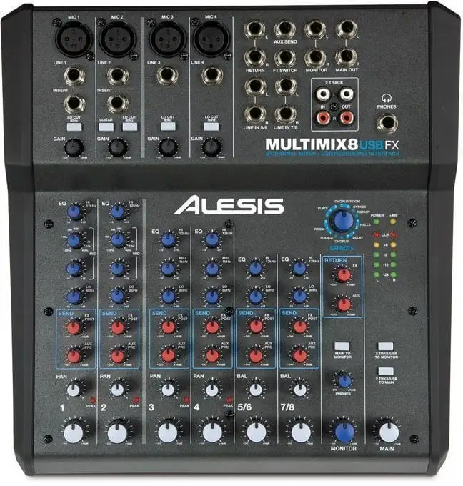 Alesis MultiMix 8 USB FX Mixningsbord