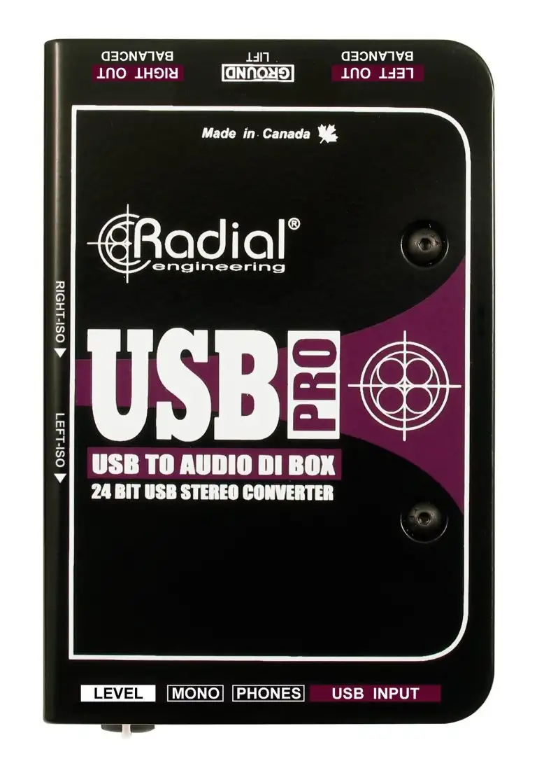 Radial USB Pro Stereo USB Laptop DI