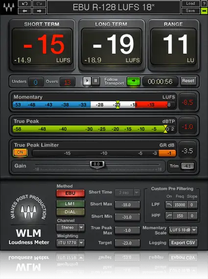 Waves WLM Loudness Meter