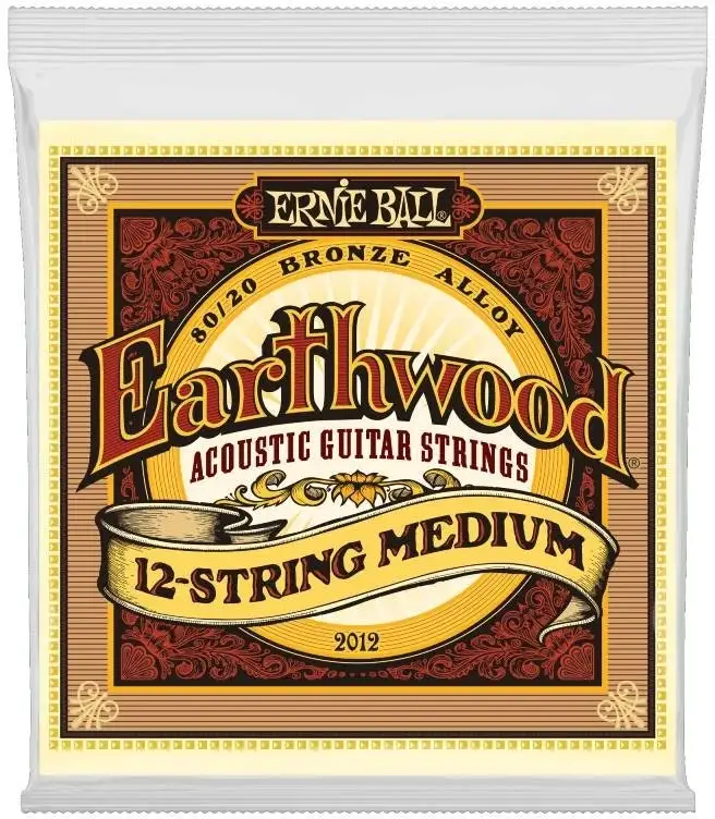 Ernie Ball 2012 Earthwood 80/20 12-strängad Medium