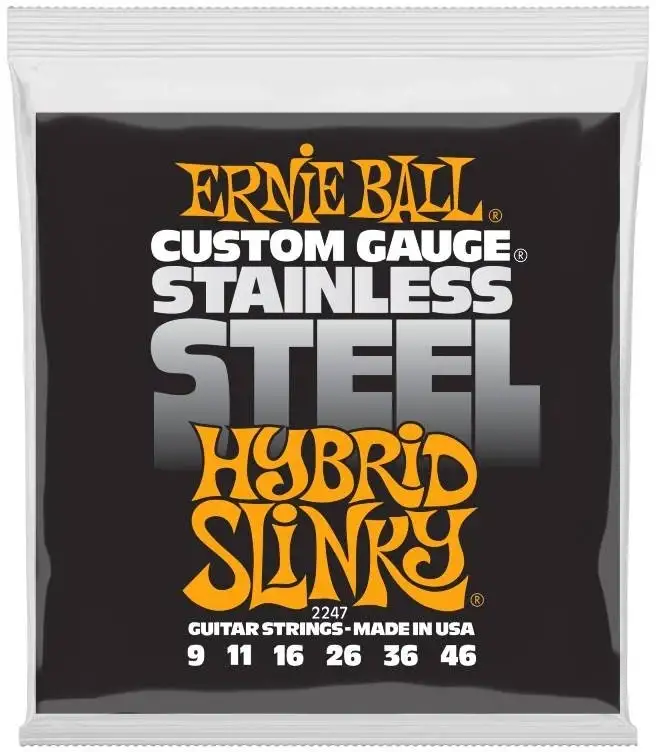 Ernie Ball 2247 Rostfritt stål Hybrid Slinky
