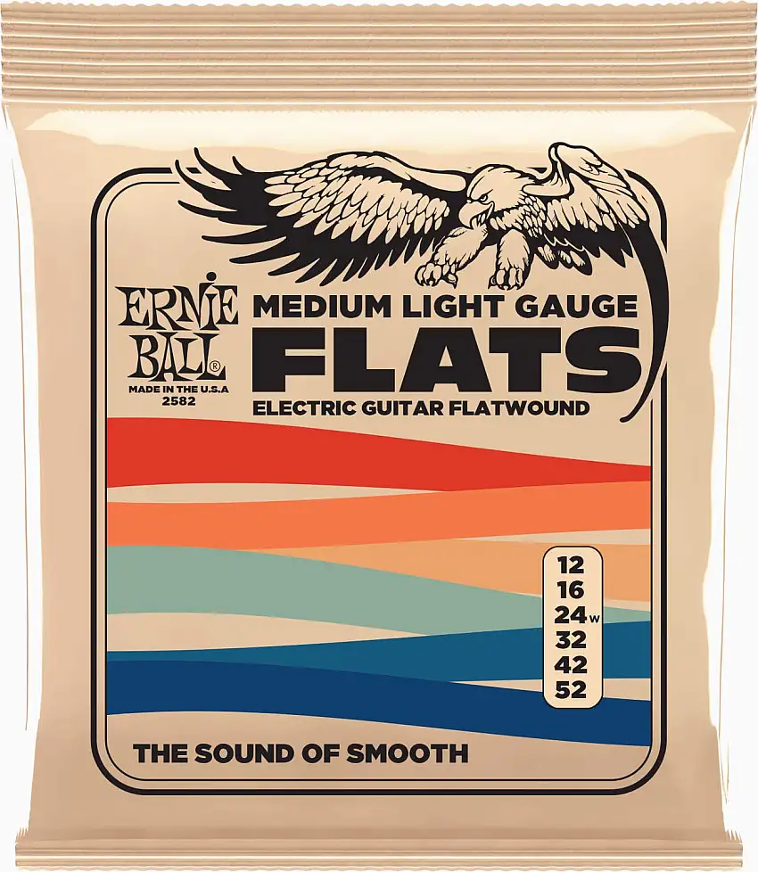 Ernie Ball 2582 Flatwound Medium lätt