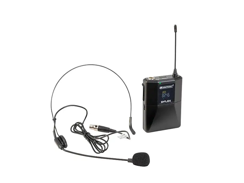 OMNITRONIC UHF E-FLEX Bodypack 823-832/863-865 MHz