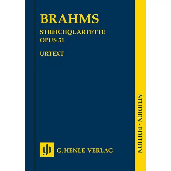 Henle Verlag Brahms Streichquartette op. 51