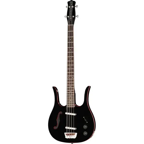 Danelectro 58 Longhorn Bass Black Red