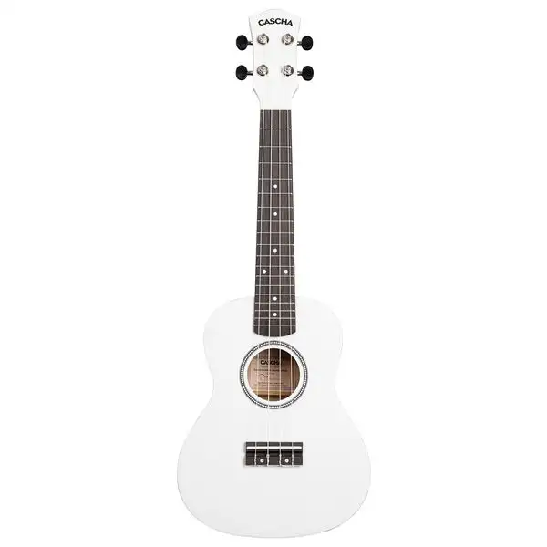 Cascha Concert Uke Linden Set WHT