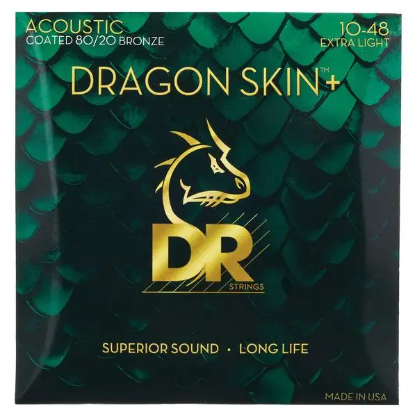 DR Strings Dragon Skin+ DA8-10 Coated