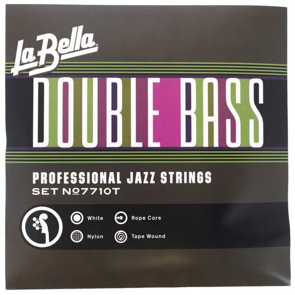 La Bella 7710T White Nylon Tape Wound