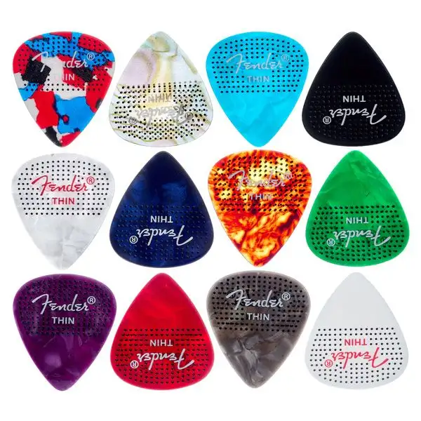 Fender 351 Dotted Celluloid 12Pk Thin
