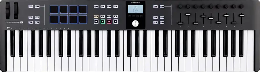 Arturia KeyLab Essential MK3-61 MIDI Keyboard (svart)