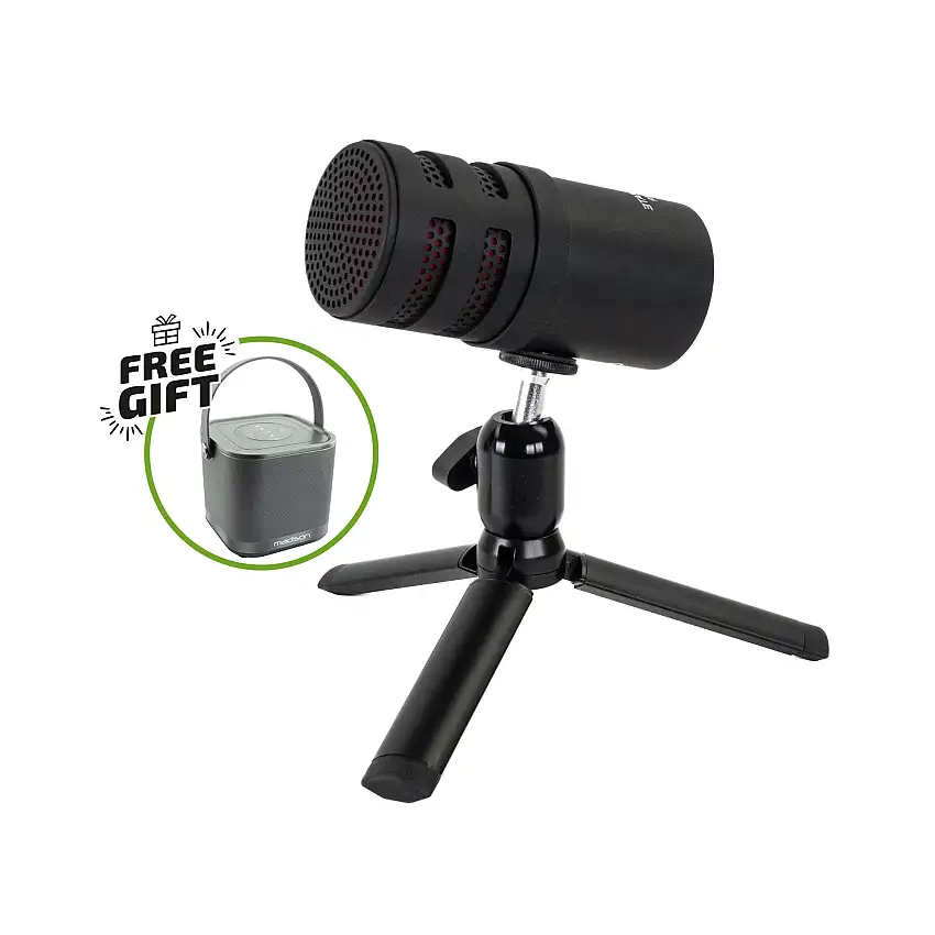 StudioMate SC180 USB Mikrofon med Ljus + Gratis Gåva