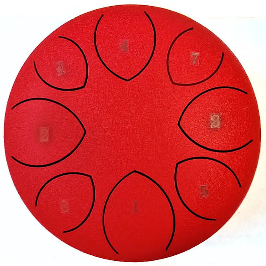 Fzone Steel Tongue Drum 8″ med 8 toner
