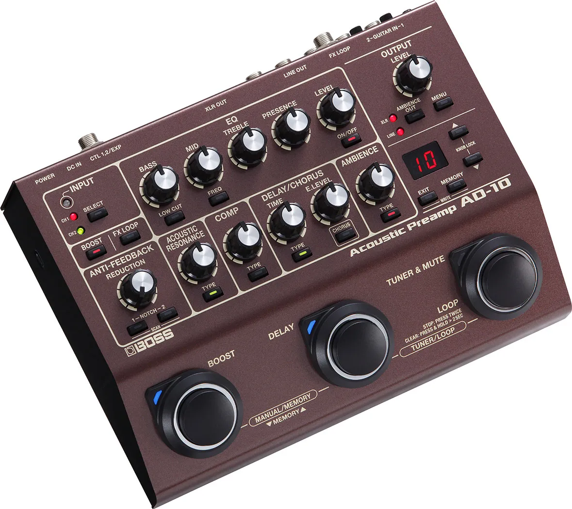 BOSS AD-10 Acoustic Preamp
