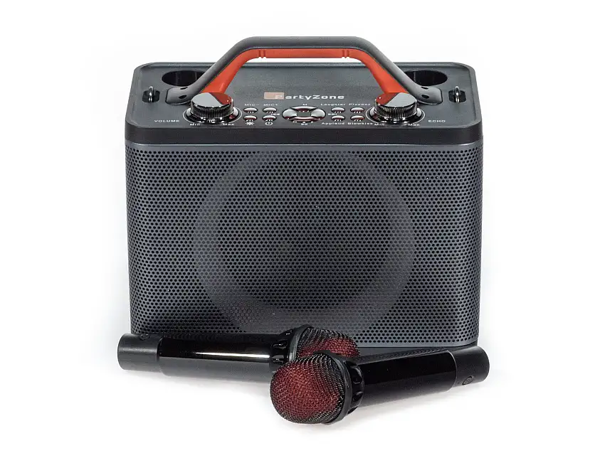 Bluetooth-högtalare med 2 mikrofoner (Svart)