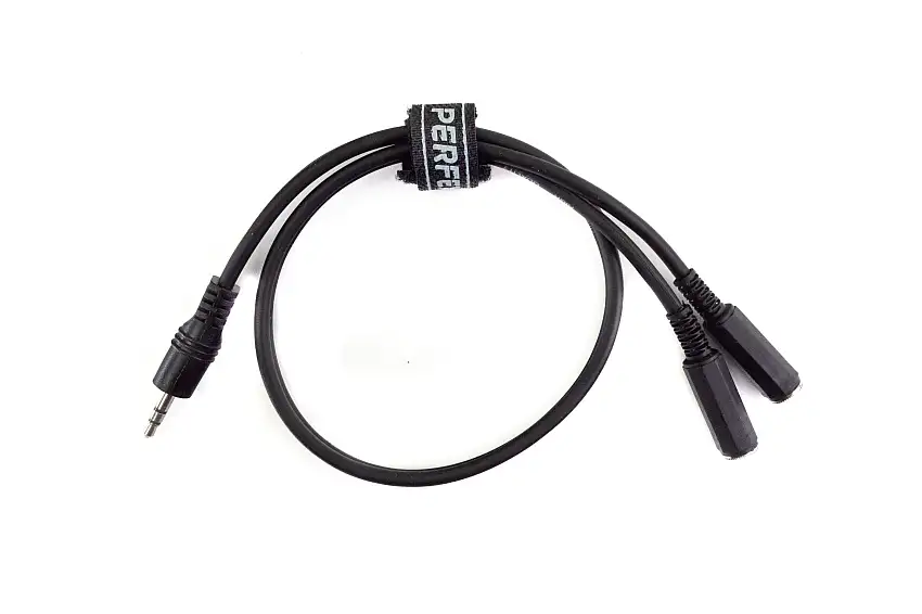 Perfex 3,5mm hörlursdelningskabel (0,5m)