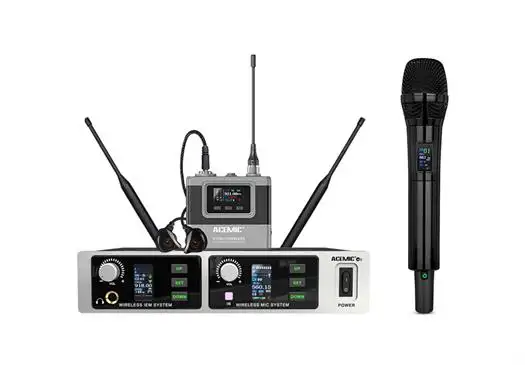 Acemic trådlös Mikrofoner och trådlös in-ear monitor - modell M2