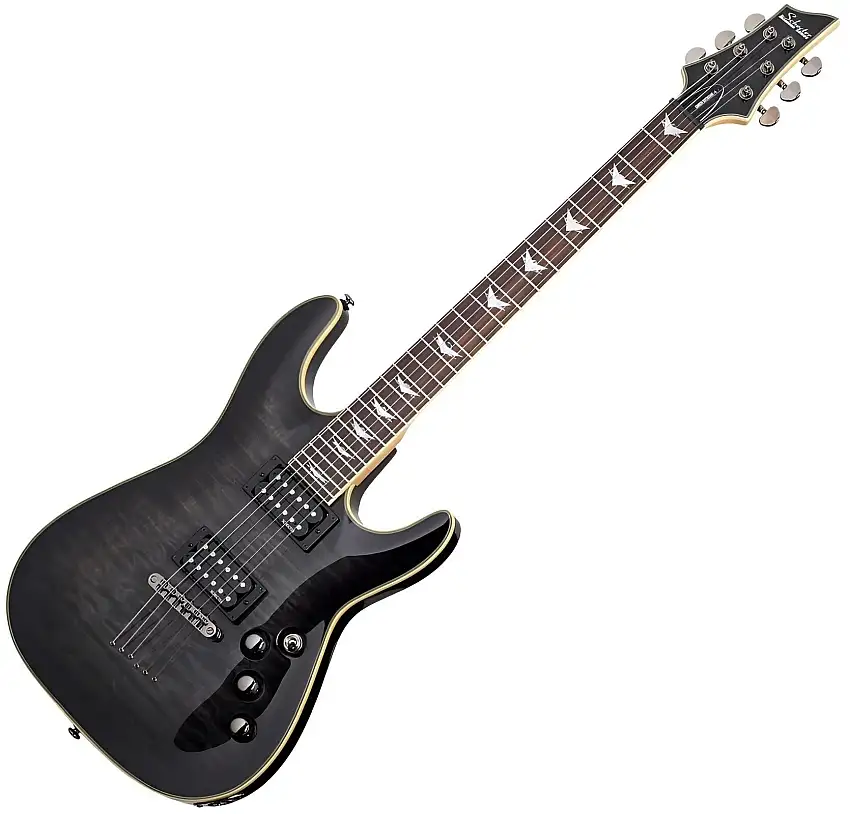 Schecter OMEN EXTREME 6 See Thru Black Elektrisk gitarr