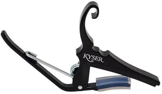 Kyser KG12BA Quick-Change String Black Capo för 12-strängad gitarr