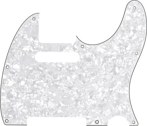 Fender 8-Hole Mount White Moto Pickguard