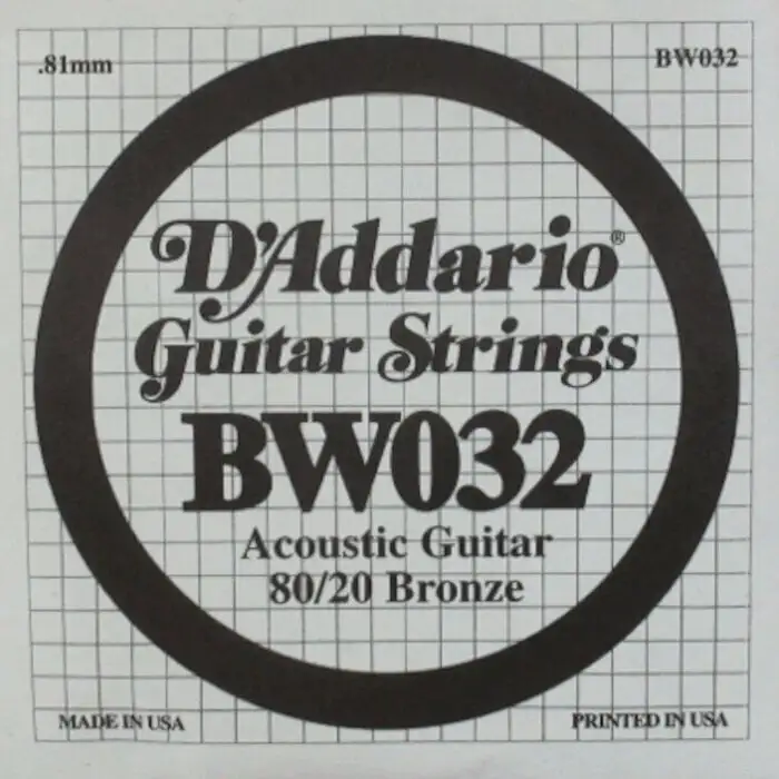 D'Addario BW032 80/20 BRONZE 032 Gitarrsträng