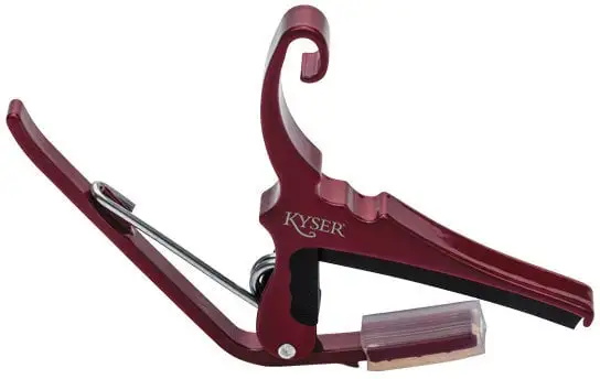 Kyser KG6RA Quick-Change Ruby Red Akustisk gitarr Capo
