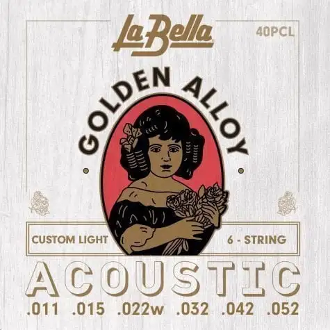 La Bella 40PCL Golden Alloy Gitarrsträngar