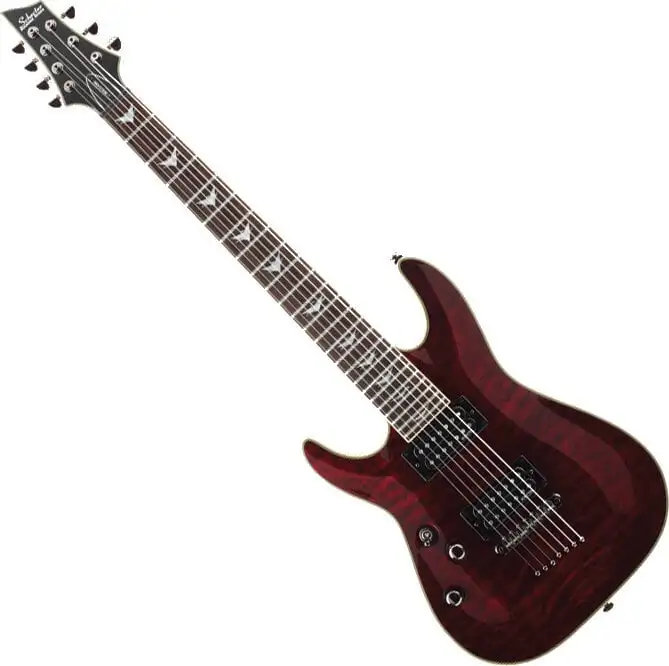 Schecter Omen Extreme-7 LH Black Cherry 7-strängad elgitarr