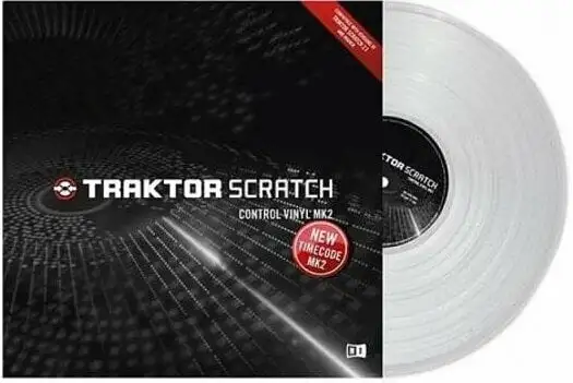 Native Instruments Traktor Scratch Control Vinyl MK2 DVS/tidskod Clear