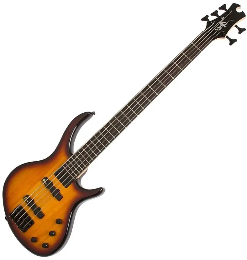 Epiphone Toby Deluxe-V Vintage Sunburst 5-strängad basgitarr