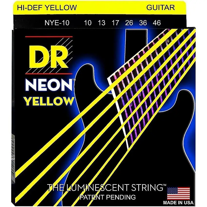 DR Strings NYE-10 Neon E-gitarrsträngar