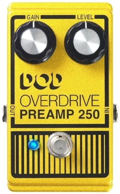 DOD 250 Overdrive True Bypass Preamp Pedal Gitarreffekt