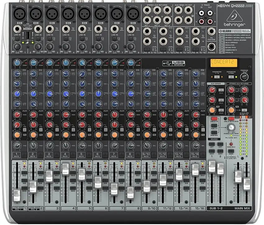 Behringer XENYX QX2222 USB Mixningsbord