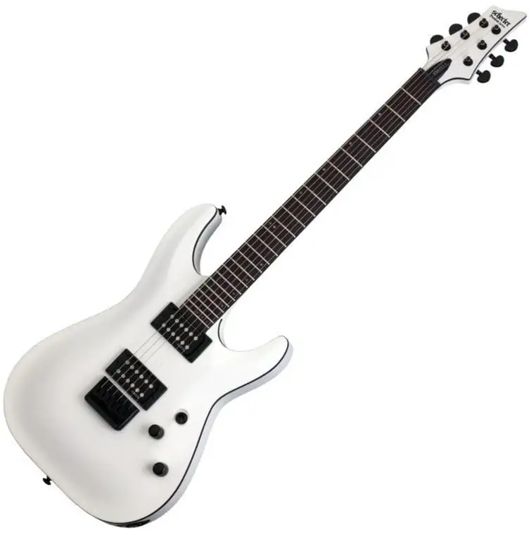Schecter Stealth C-1 Satin White Elektrisk gitarr