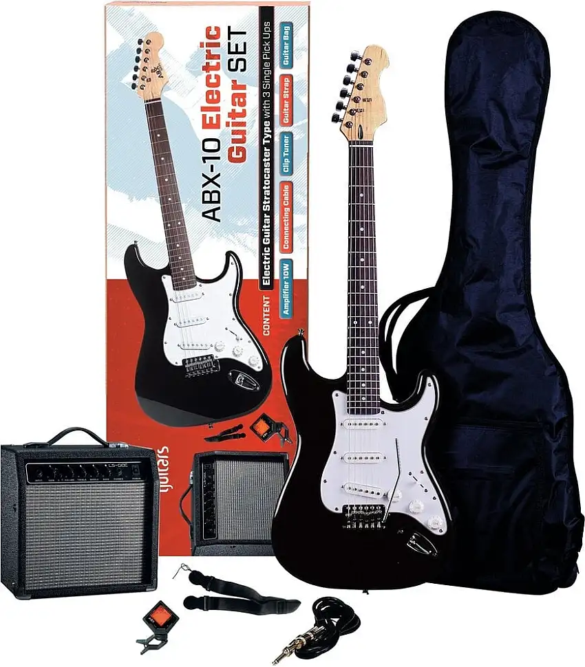 ABX 10 SET Black Elektriska gitarrer