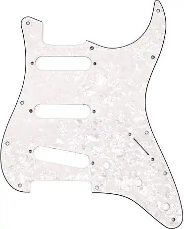 Fender 11-Hole Mount White Moto Pickguard