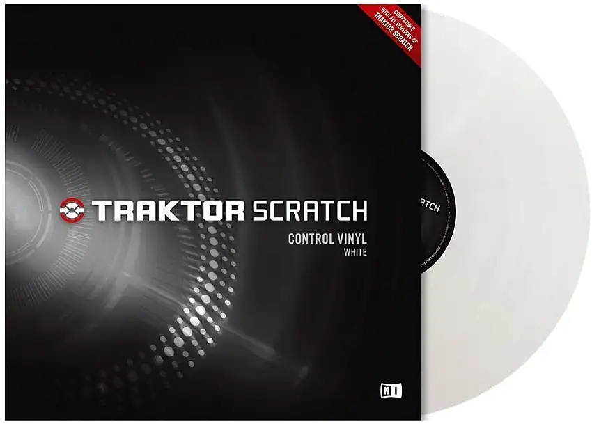 Native Instruments Traktor Scratch Control Vinyl MK2 DVS/tidskod White